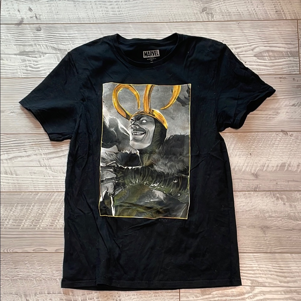 Marvel Black and Yellow Short Sleeve Tee